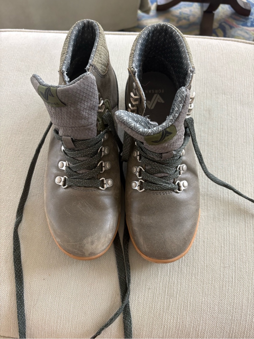 FORSAKE Women's greenish gray Athletic Hiking Boots